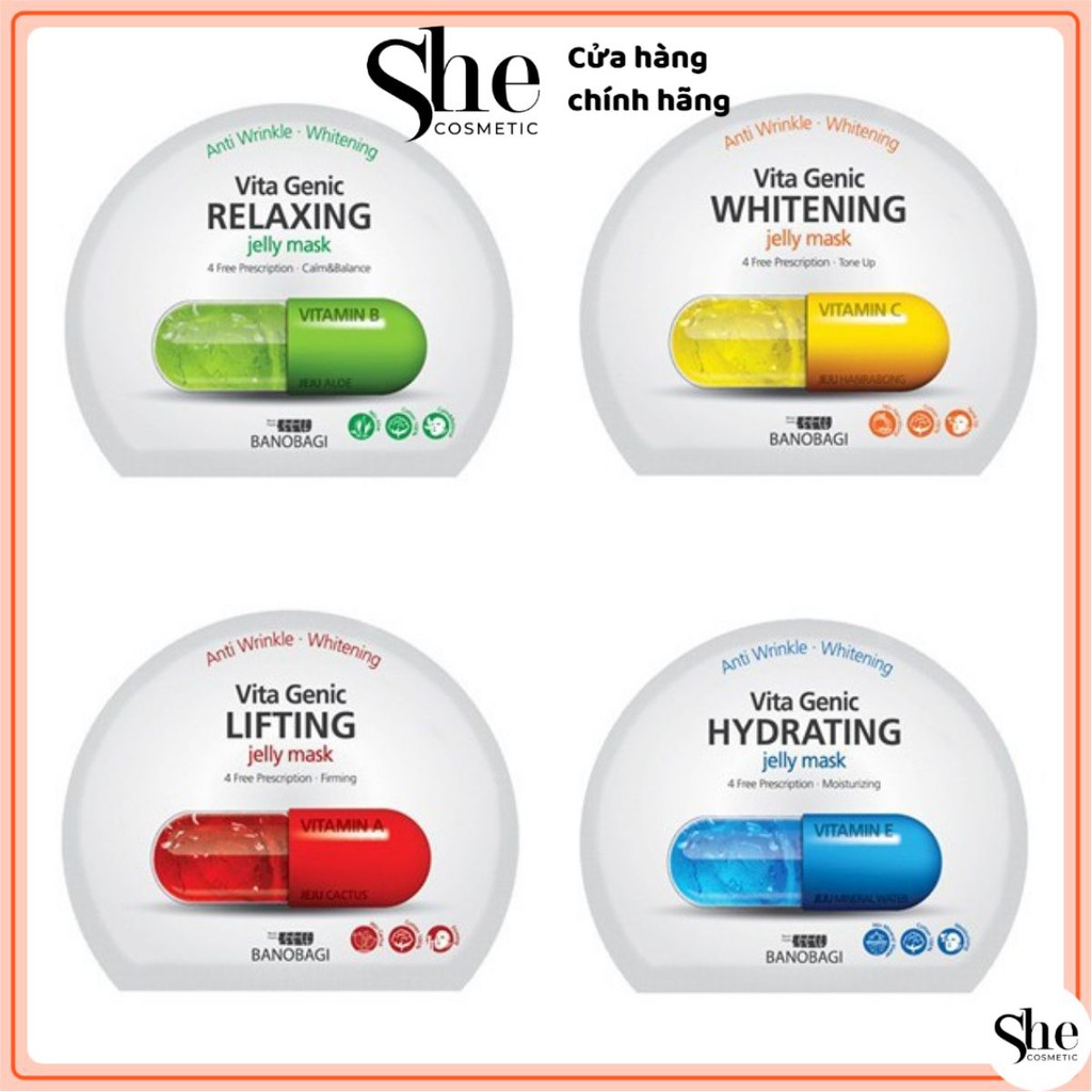 [RẺ VÔ ĐỊCH] Mặt nạ Banobagi Vita Genic Jelly Mask Hàn Quốc BNBG mask