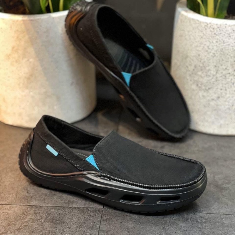Giày lười vải Tide line Cross cho nam | BigBuy360 - bigbuy360.vn