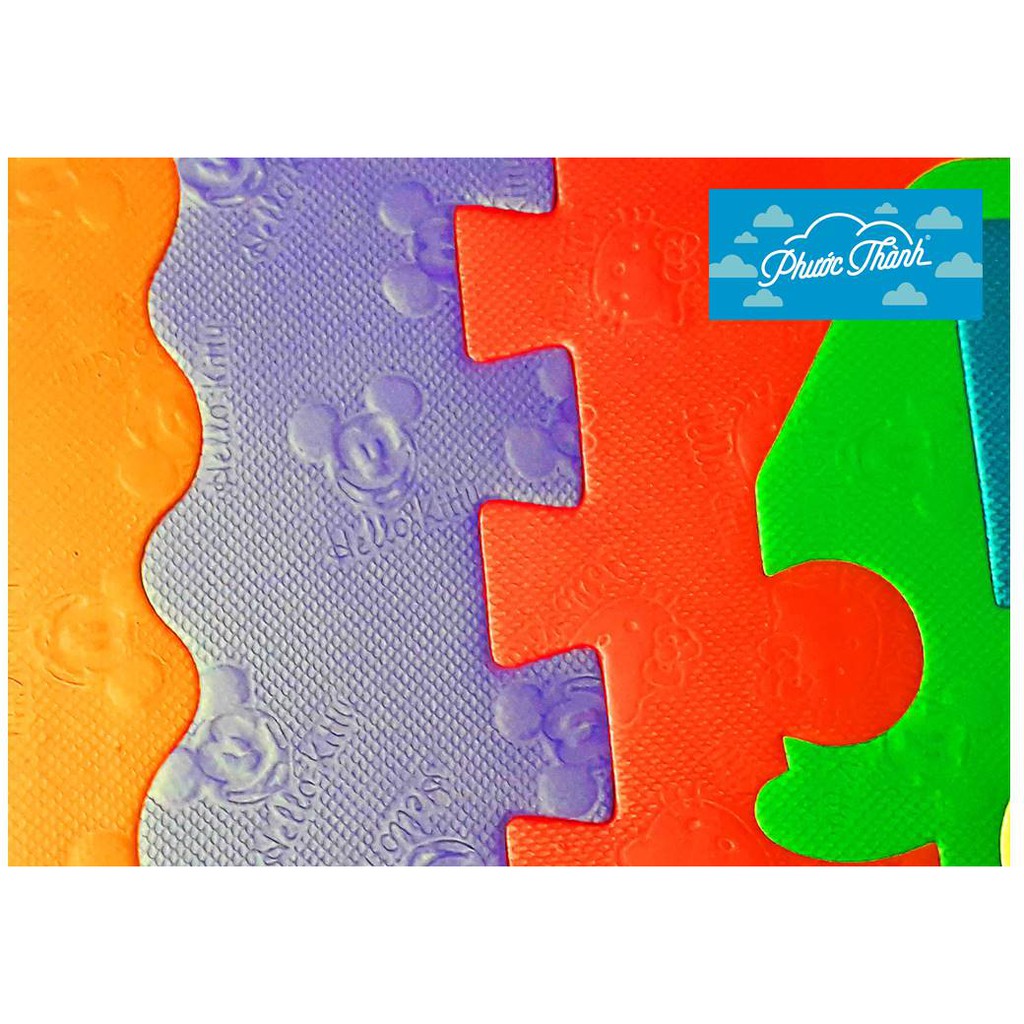 Thảm trẻ em 40 miếng chữ cái - số - dấu toán học Phước Thành 15×15×1cm