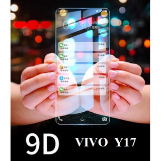 [KÍNH Y17] Kính cường lực 9D trong suốt Vivo y17 chống tia uv và ánh sáng xanh( kèm hộp và combo hỗ trợ dán kính)