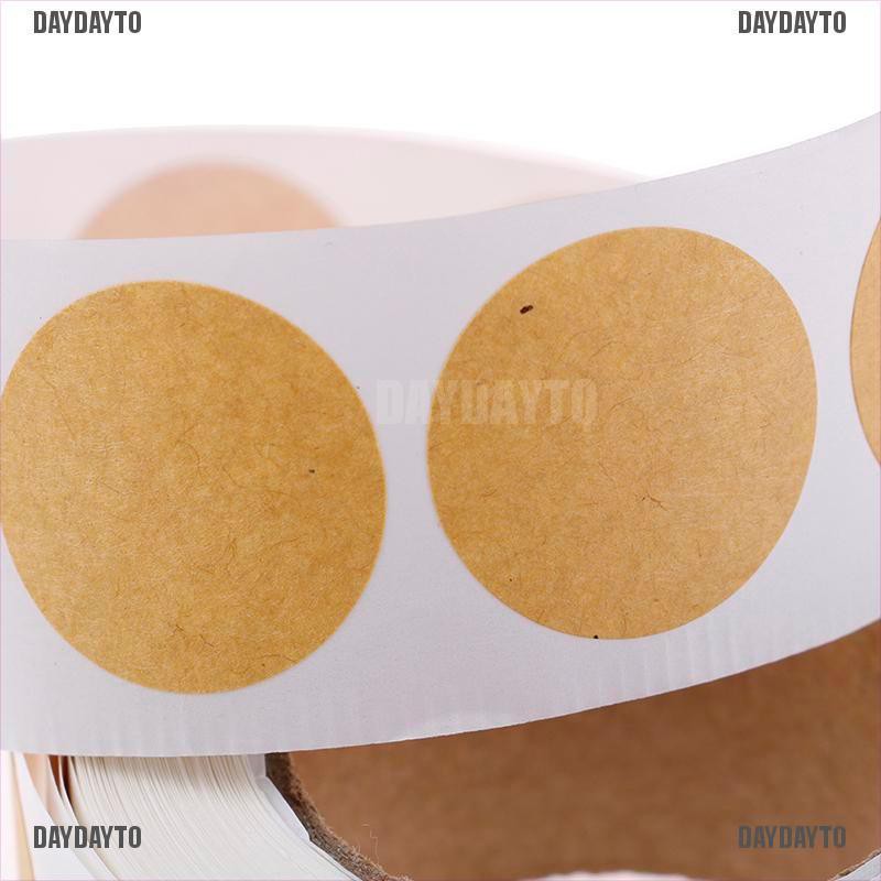 Set 500 Nhãn Dán Tròn Rỗng Dùng Trang Trí Gói Hàng DIY