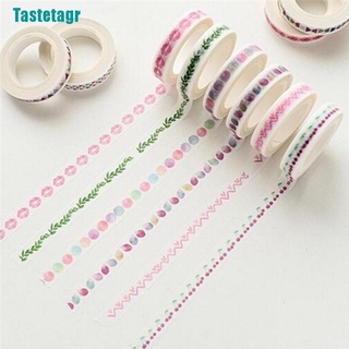 Cuộn Băng Keo Giấy Washi Mỏng 7mm * 10m