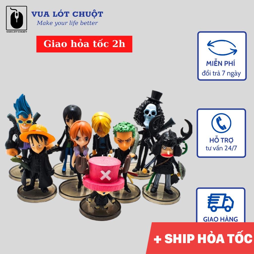 Mô hình One Piece 9 món) Luffy Zoro cực chất One piece chibi