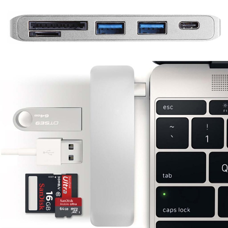 Bộ Hub Đọc Thẻ Nhớ SD TF Đa Năng Cổng USB 3 0