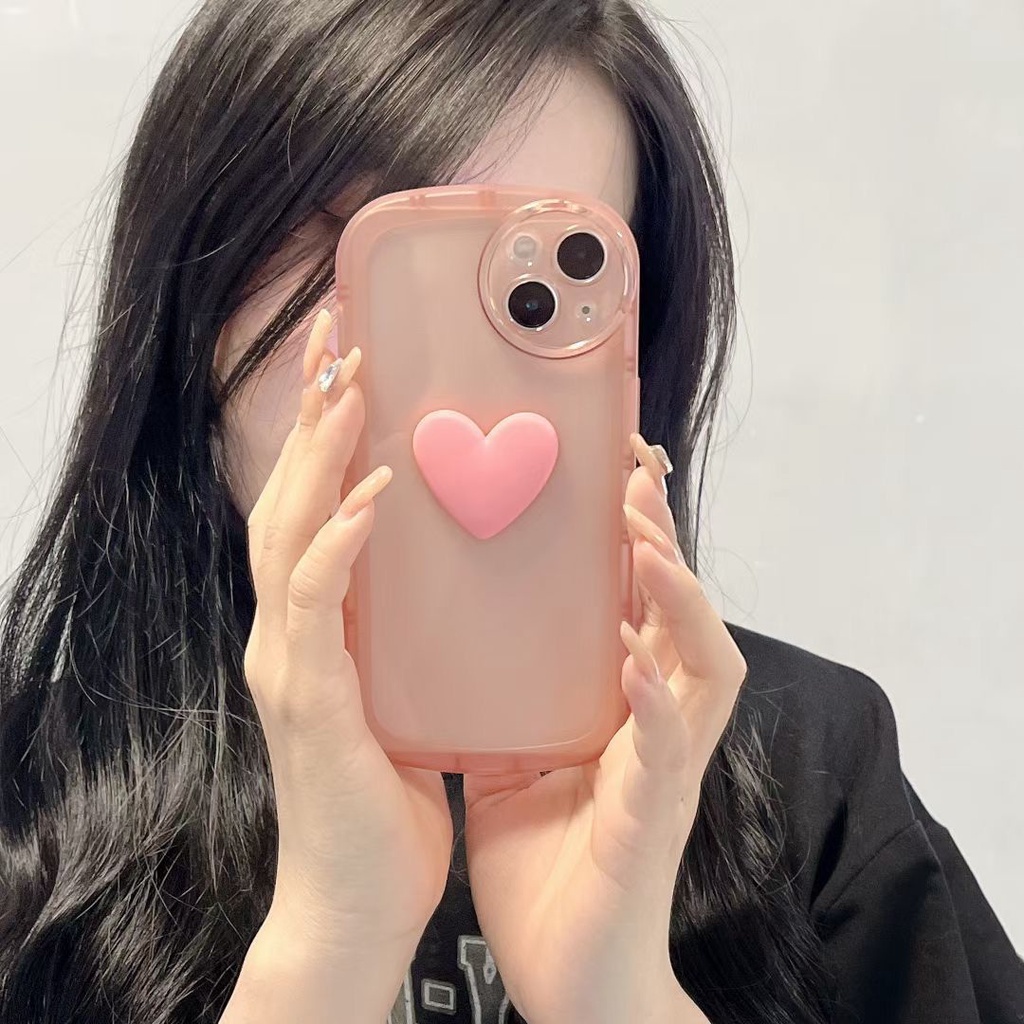 Ốp lưng iphone bánh mì gắn charm tim có 6 màu 7plus x xsmax 11 11promax 12promax 13 13pro 13promax-Dino case DT20
