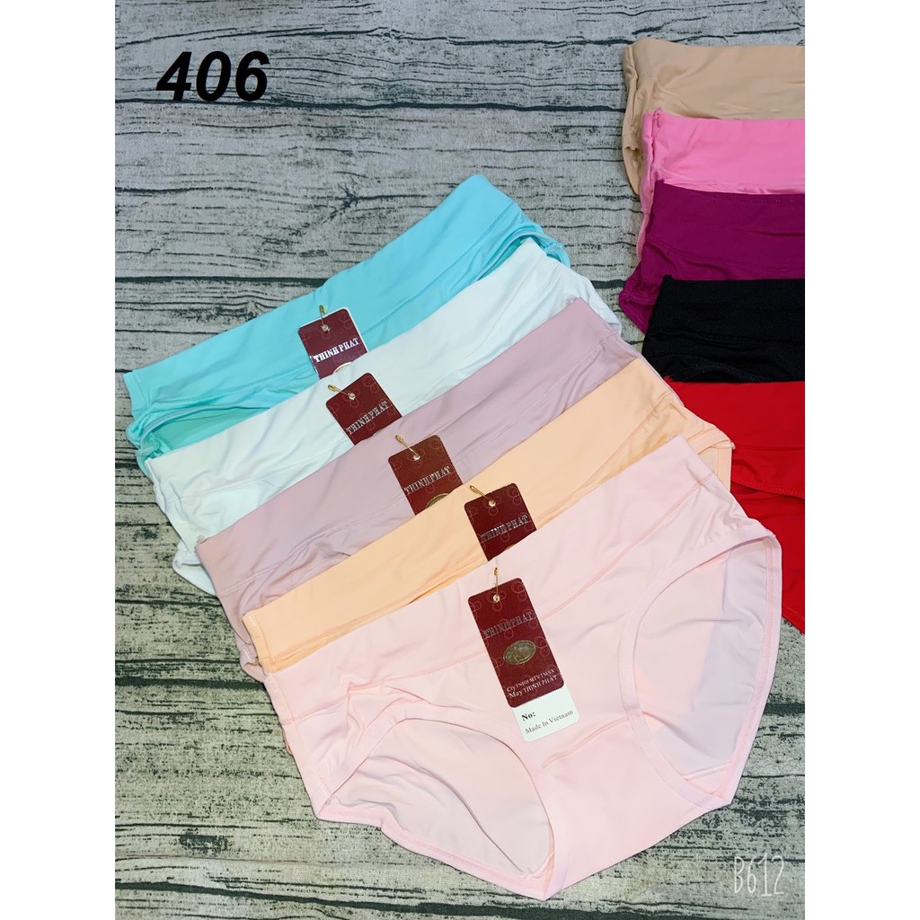 Combo 10 quần lót nữ thun lạnh trơn Thịnh Phát