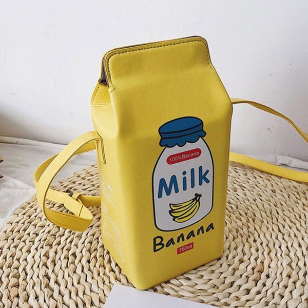 Túi đeo chéo hình hộp sữa dễ thương cho nữ