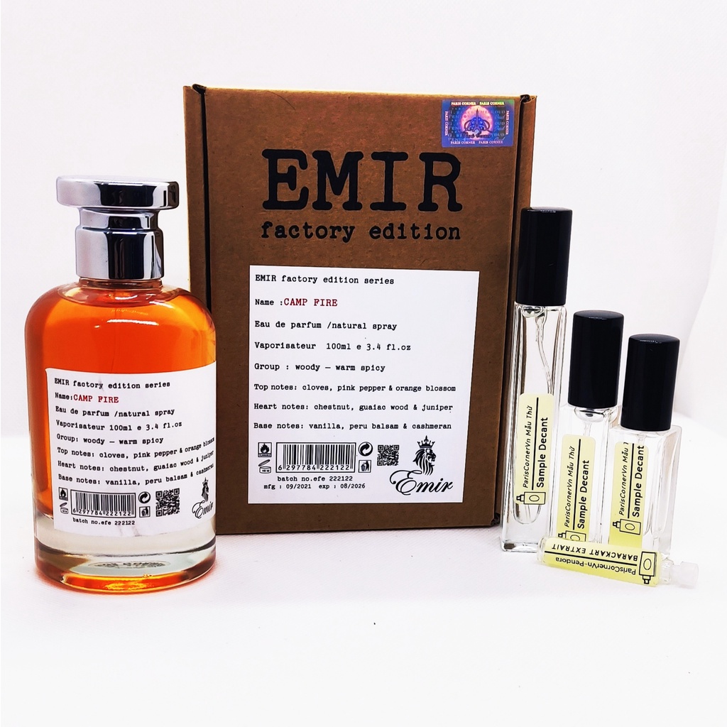 MẪU THỬ MINI 2ML-10ML - EMIR CAMP FIRE EDP NƯỚC HOA PARIS CORNER