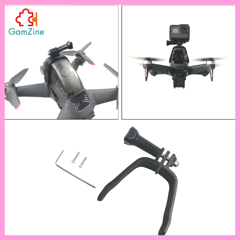 GamZine Camera Top Mount Bracket Holder Fix Adapter for DJI FPV Drone Quadcopter