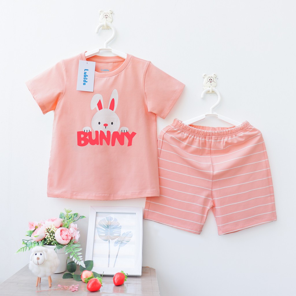 Đồ bộ cotton cho bé trai, bé gái ngắn tay. Đồ mặc nhà mùa hè cho bé Lukids, L09-L11-L13-L06-L07-L08