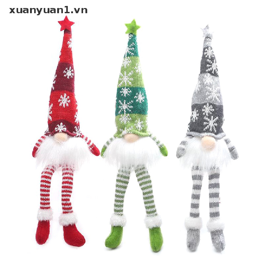 Búp Bê Đèn LED Phát Sáng Hình Ông Già Noel Không Khuôn Mặt Trang Trí Năm Mới / Giáng Sinh