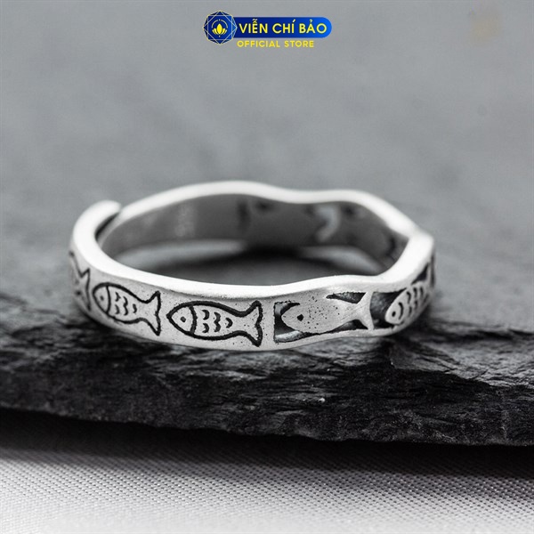 Nhẫn bạc nữ Tiểu Ngư chất liệu bạc Thái S925 Viễn Chí Bảo N000509