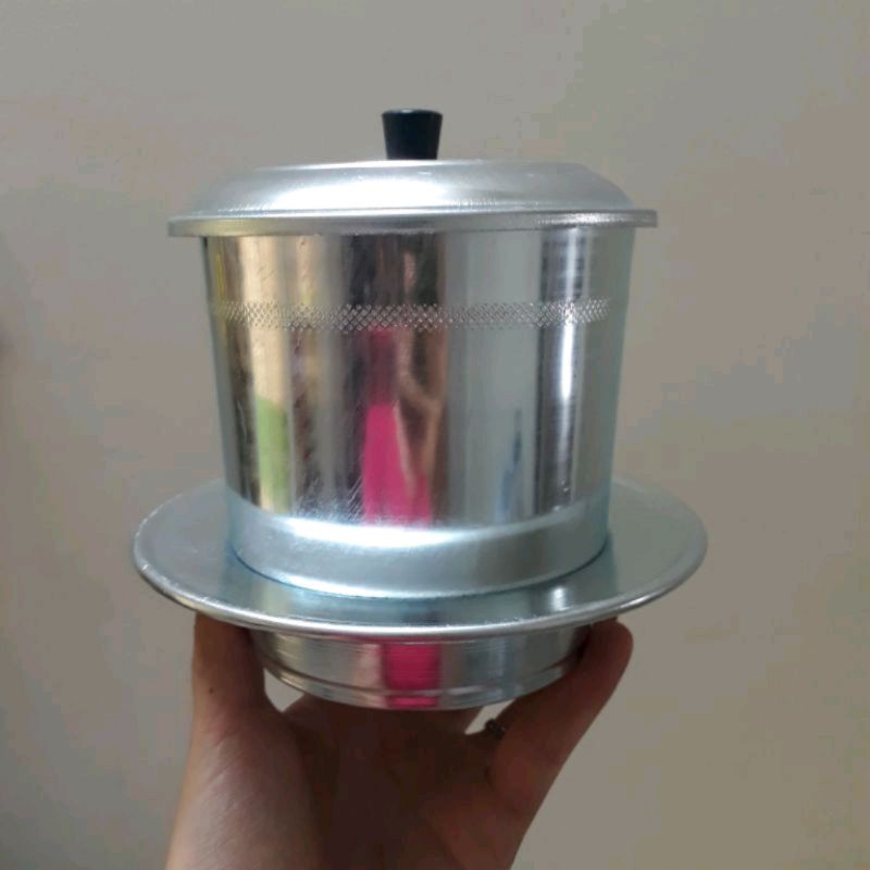 Phin cồ nhôm / inox pha cà phê lớn big size - Pha 150gr bột được 400ml cốt cà phê