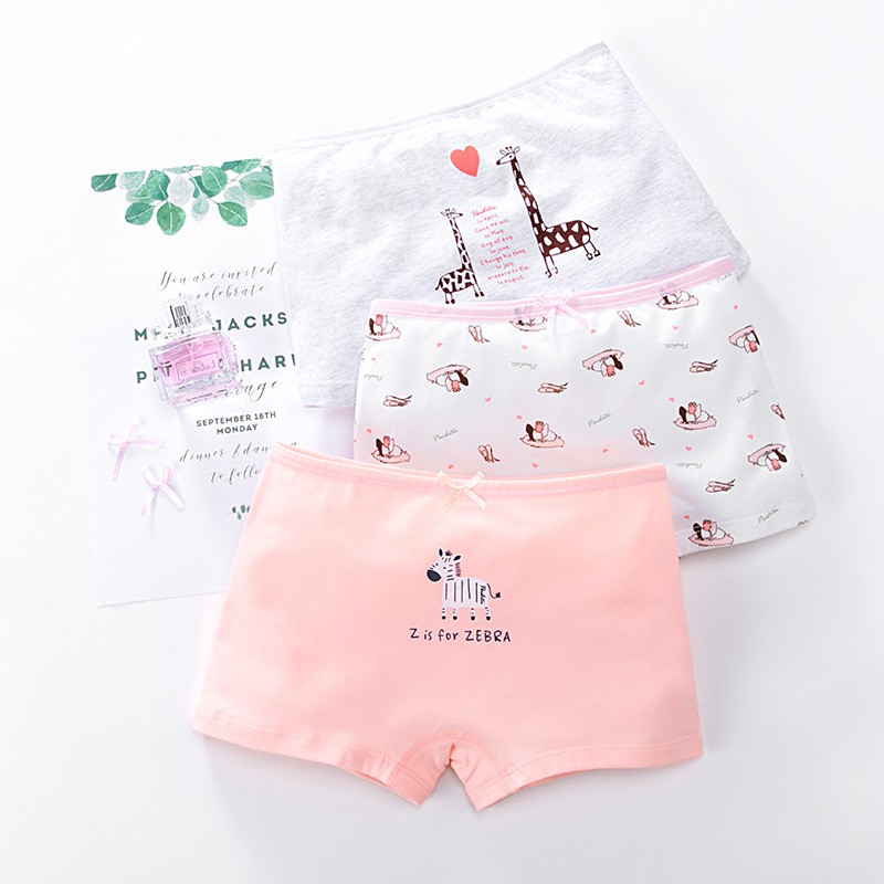 Bộ 3 Quần Lót Cotton Cho Bé Gái