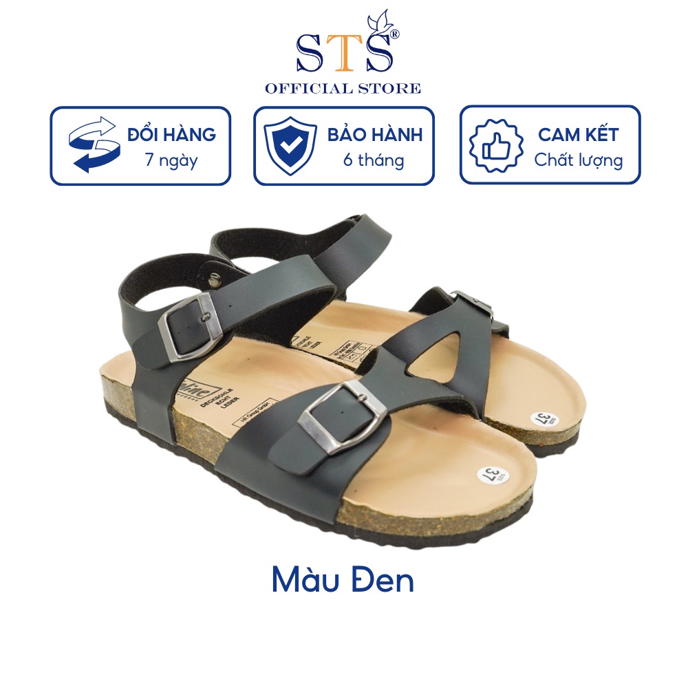 {Chống nước) Giày Sandal Đế Trấu Nam nữ mặt lót PU kem cao cấp nhiều màu sắc mã KPU23