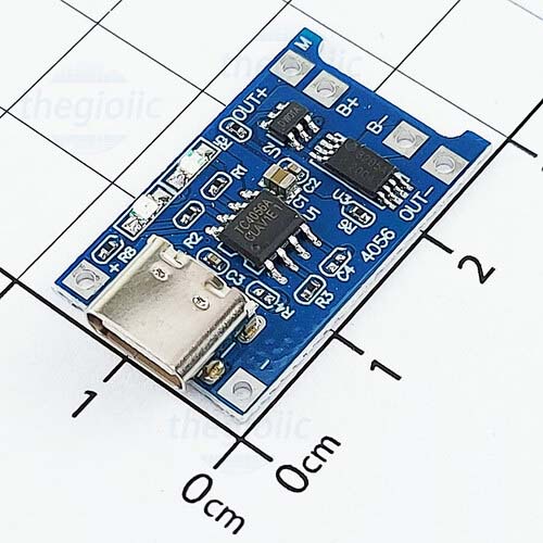 Mạch Sạc Pin 18650 Lithium Li-po với Chức Năng Bảo Vệ Kép TP4056 1A đầu vào Micro USB Type C