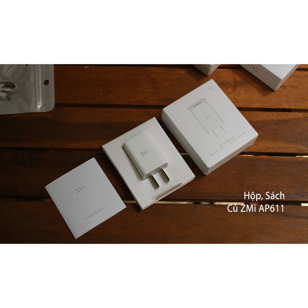 Cóc củ sạc Xiaomi 5V/2A 10W ZMI AP611 (Trắng) - Hãng phân phối