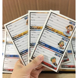 Nhãn vở One Piece Campus