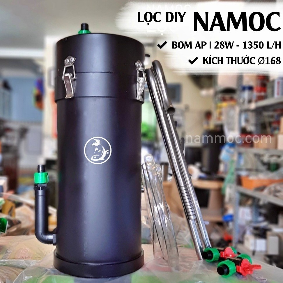 [Mã PET50 giảm 10% - tối đa 50K đơn 250K] Lọc DIY NAMOC Fi168 | 28W~1350L/H ☘ Lọc Thùng Chế Cực Chất Cho Bể Cá Thuỷ Sinh