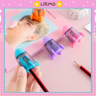 Chuốt bút chì hình tên lửa cute dễ thương cho bé LIVIMO GBC02