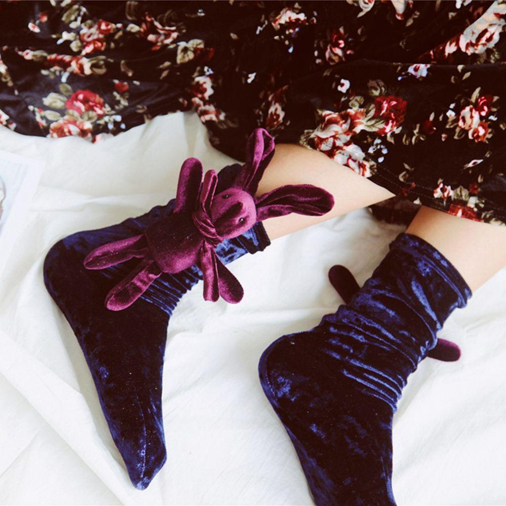 Vớ Nhung Mềm Mại Thiết Kế Dễ Thương Cho Nữ