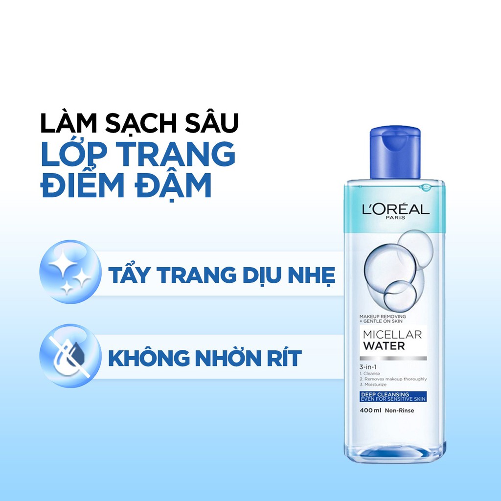 Bộ Sản Phẩm Thanh Lọc Sạch Sâu Và Sáng Mịn Da L'oreal Paris Deep Cleansing