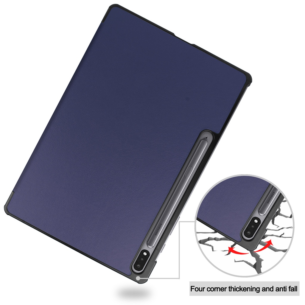 Samsung Galaxy Tab S7 Plus SM-T970 AM-T976 12.4&quot; Ultra-thin Smart PU Leather Case Magnetic Stand Cover Tablet Case