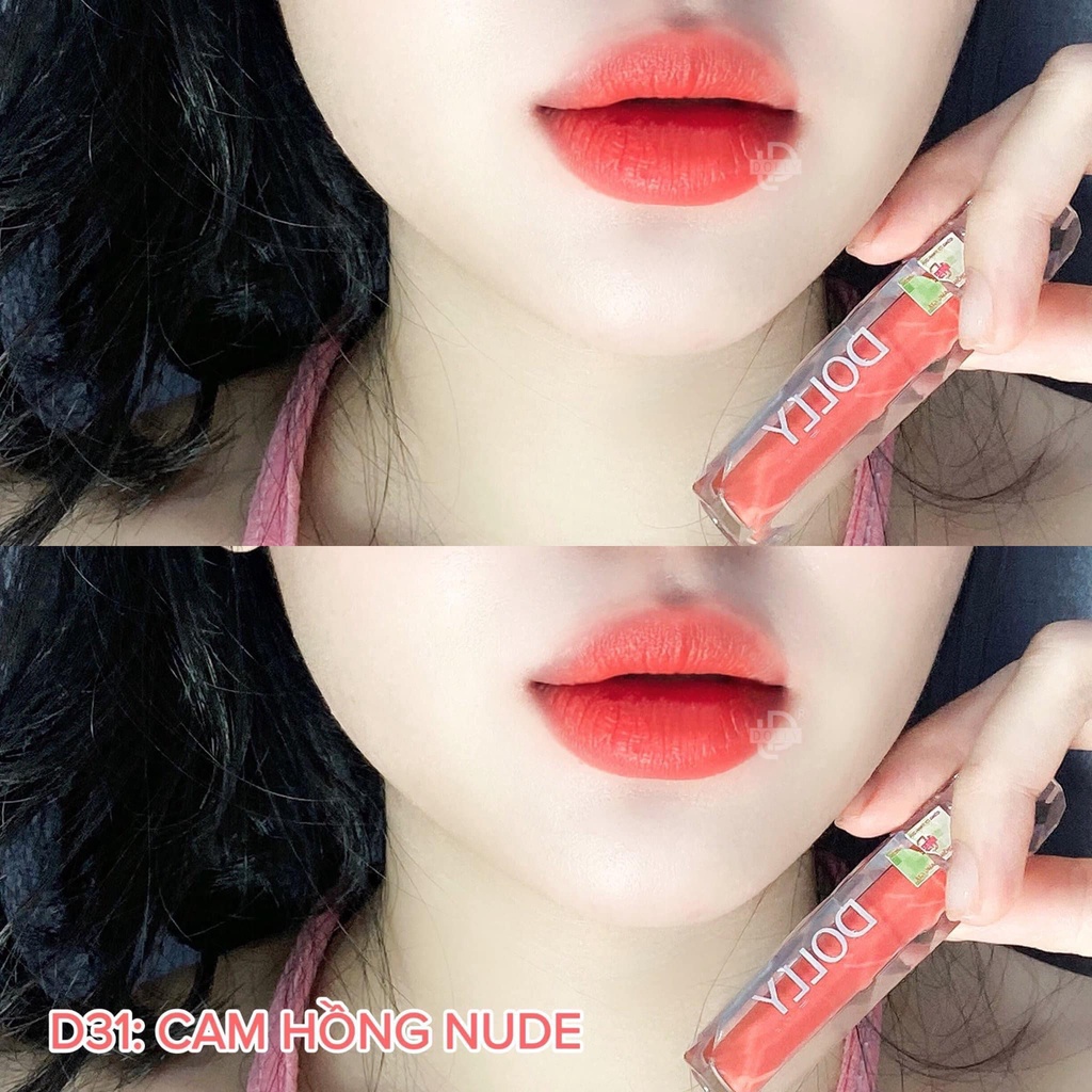 Son Kem Lì DOLLY DIAMOND VELVET, Không Chì Cao Cấp