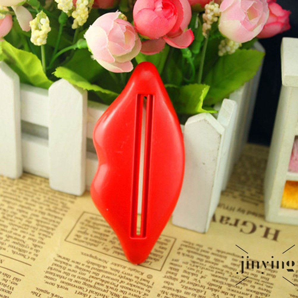 GETNOIVAS Set 2 dụng cụ nặn kem đánh răng hình đôi môi độc đáo