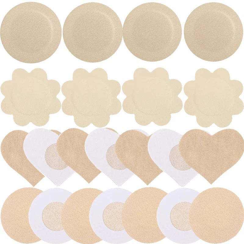 Set 1/5 Cặp Miếng Dán Ngực Bằng Vải Satin Không Dệt Siêu Mỏng Mềm Mại Thoáng Khí Chống Mồ Hôi Dùng Một Lần