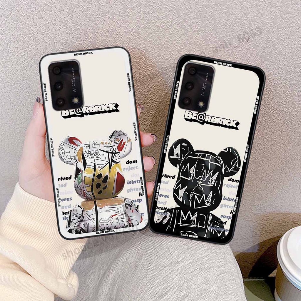 Ốp Oppo A74 / A94 / A95 be@r brick mars thời trang, ốp lưng điện thoại viền dẻo siêu chất