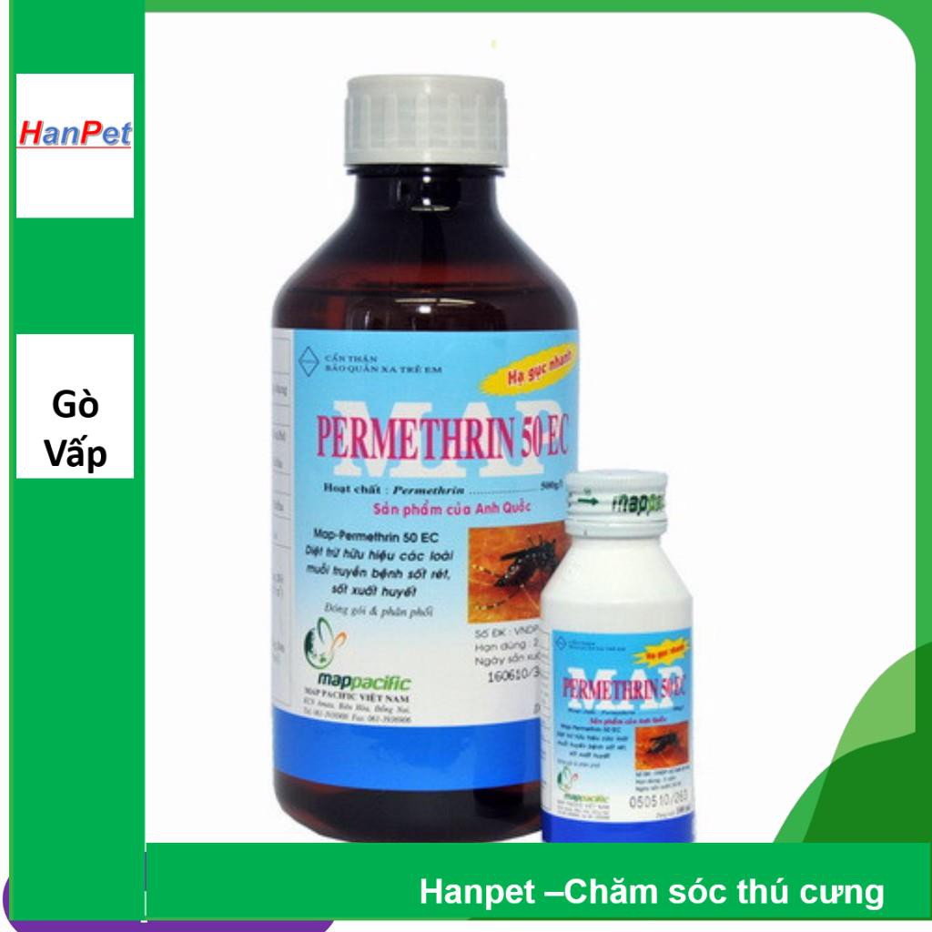 Hanpet.GV- Thuốc diệt muỗi Map Permethrin 50EC- 100ml (Hockley- Anh Quốc)- 10066LV