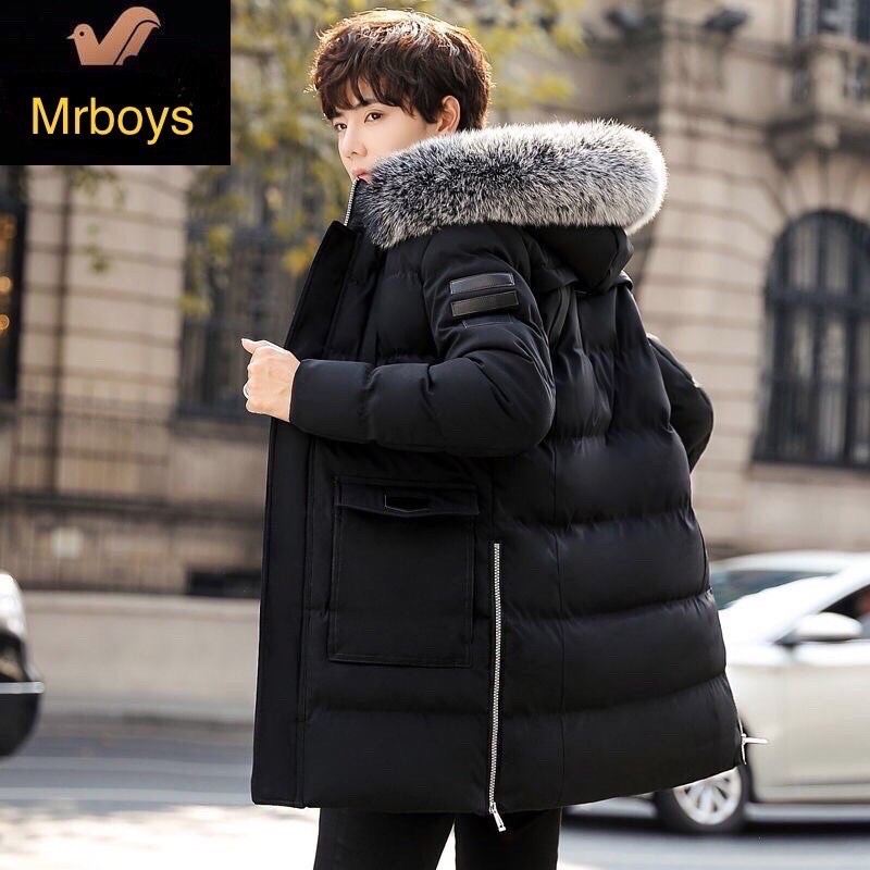 Áo Phao Dáng Dài Nam Đại Hàn - Thời Trang Thu Đông Quảng Châu Cao Cấp