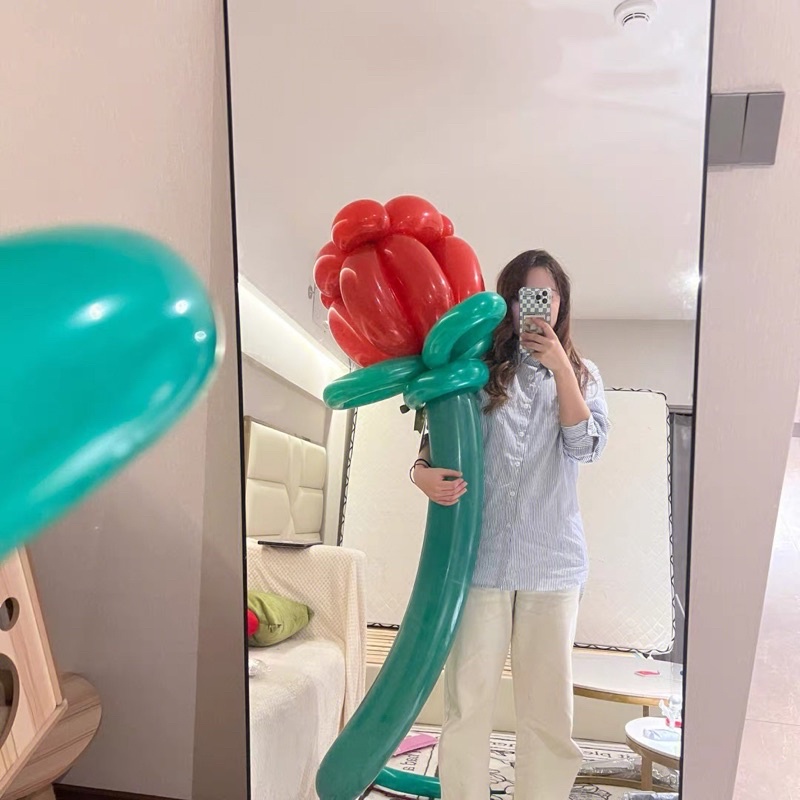 Bóng Dài Đủ Màu Tạo Hình Nghệ Thuật Bông Hoa, Hình Thú, Phối Set Trang Trí Sinh Nhật