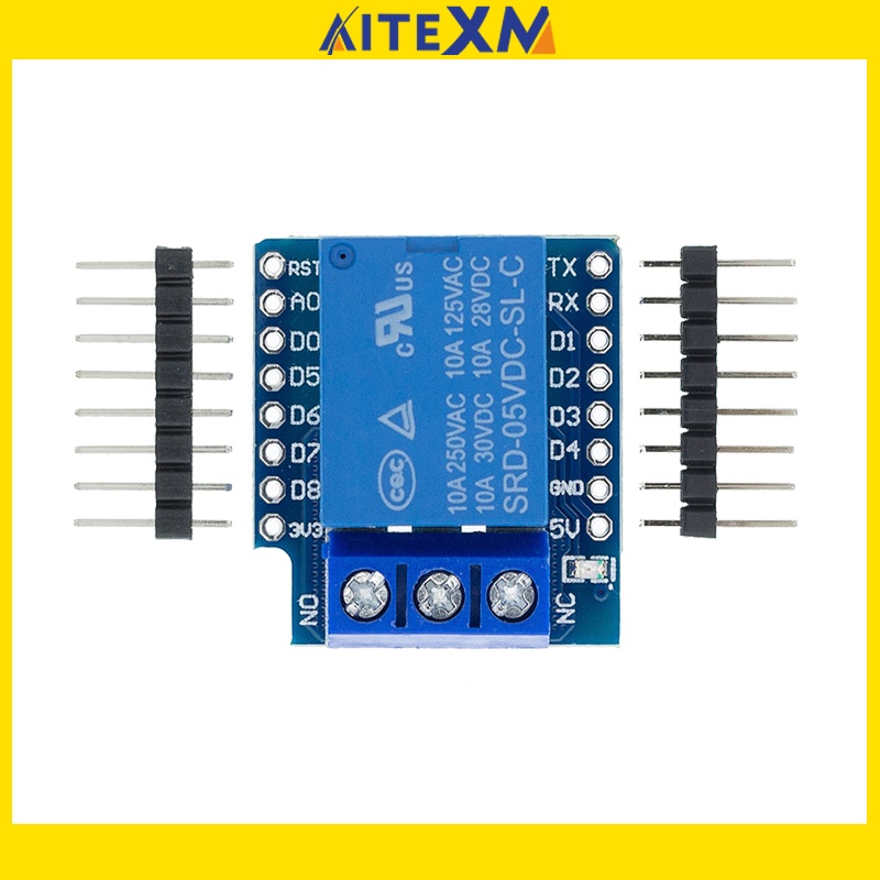 Một Kênh Wemos D1 Mini Relay Shield Wemos D1 Mini Relay Module Cho ESP8266 Ban Phát Triển 1 kênh