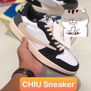 Giày thể thao jd1 travits scott cổ thấp xám đen giày Sneaker Jordan 1 travits cổ thấp xám đen cao cấp