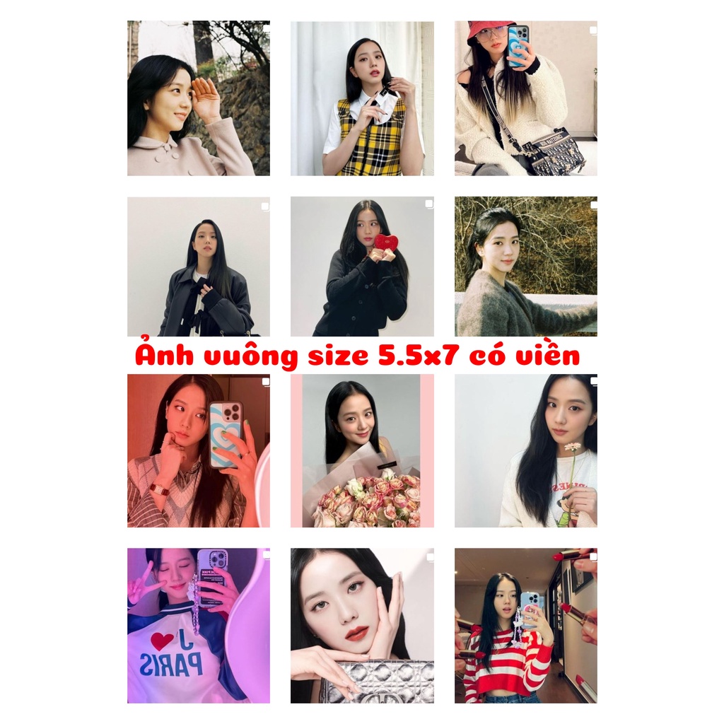 Set 12 ảnh vuông Instagram thành viên nhóm BLACKPINK - Jisoo có nhiều mẫu chọn cập nhật liên tục