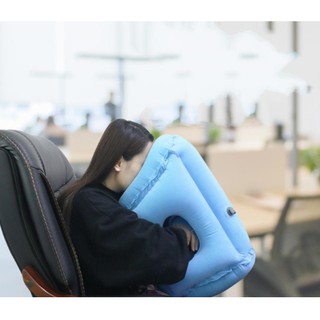 Gối ngủ hơi du lịch trên máy bay, văn phòng Màu Xám