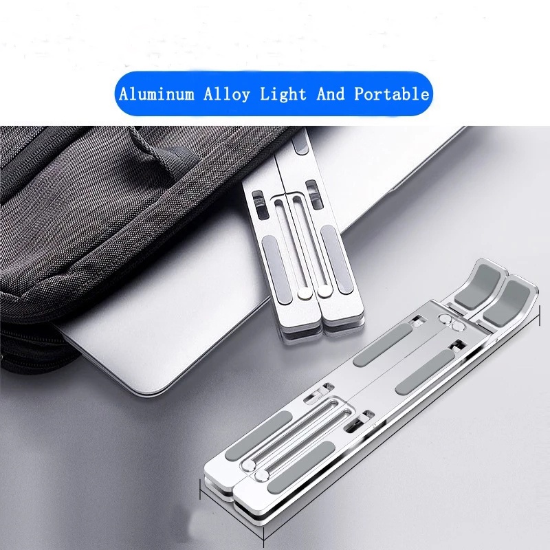 Giá đỡ LAPTOP, MACBOOK, IPAD bằng nhôm có thể điều chỉnh được độ cao, đế tản nhiệt kê laptop nhôm