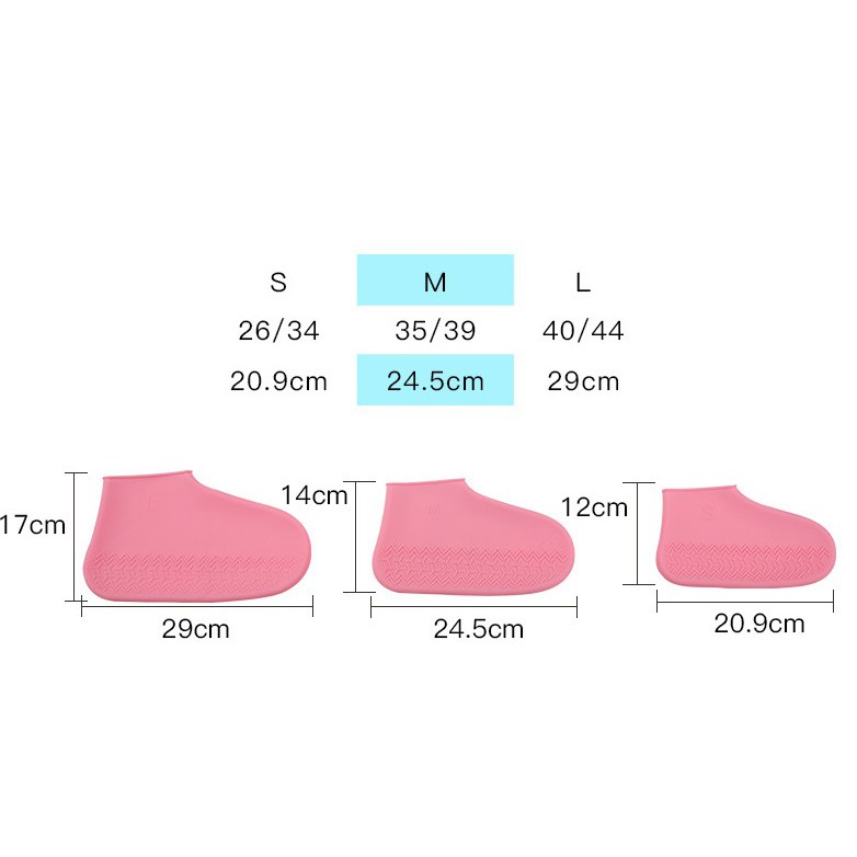 Bọc giày đi mưa chất liệu silicone chống trơn trượt | BigBuy360 - bigbuy360.vn