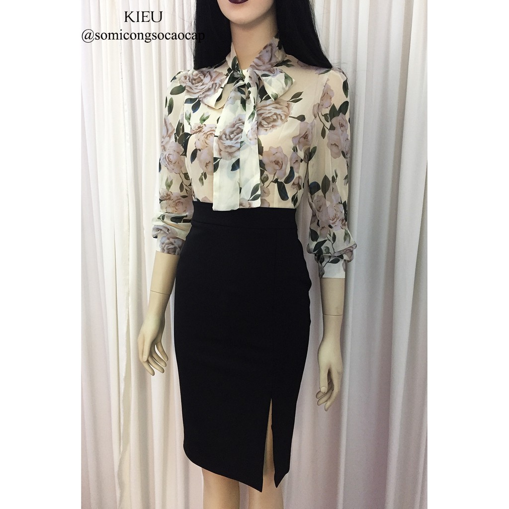 Chân Váy Bút Chì 💖𝑭𝒓𝒆𝒆𝒔𝒉𝒊𝒑💖 Chân Váy Công Sở Đen Xẻ Trước + Xẻ Sau | BigBuy360 - bigbuy360.vn