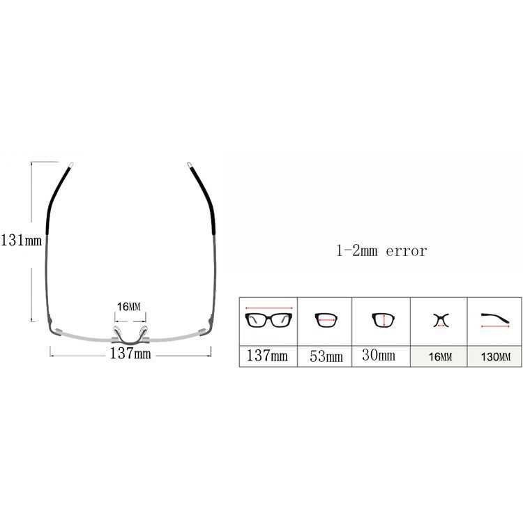 Kính Cận Màu Đen Xojox - Cj070