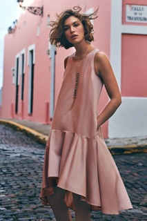 Giảm 50% Đầm Linen đuôi cá lệch tà