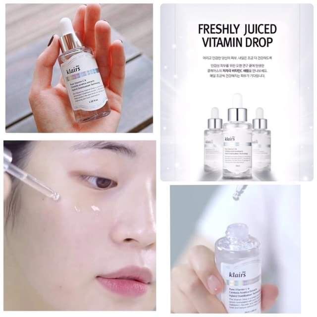 Serum dưỡng trắng da từ vitamin C Klairs Freshly Juiced Vitamin Drop