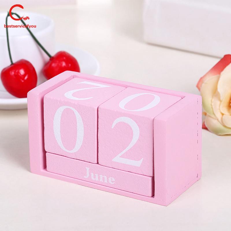 Lịch để bàn dạng hộp gỗ độc đáo