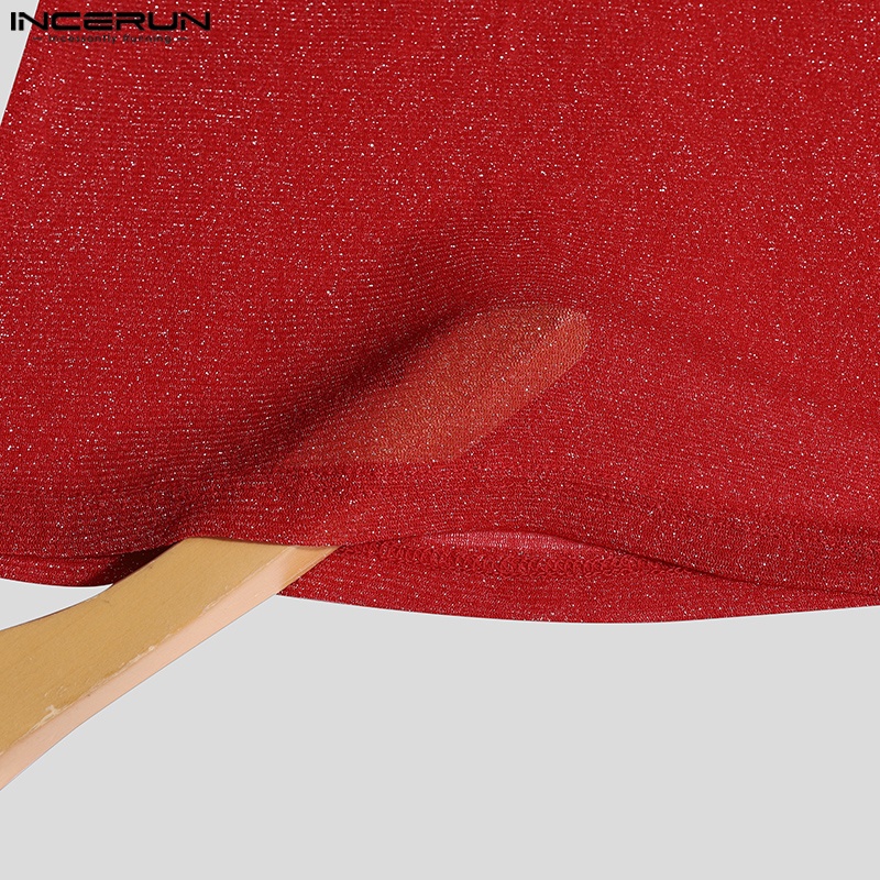 Áo thun Incerun thể thao tay ngắn phối lưới thoáng khí thời trang mùa hè cho nam