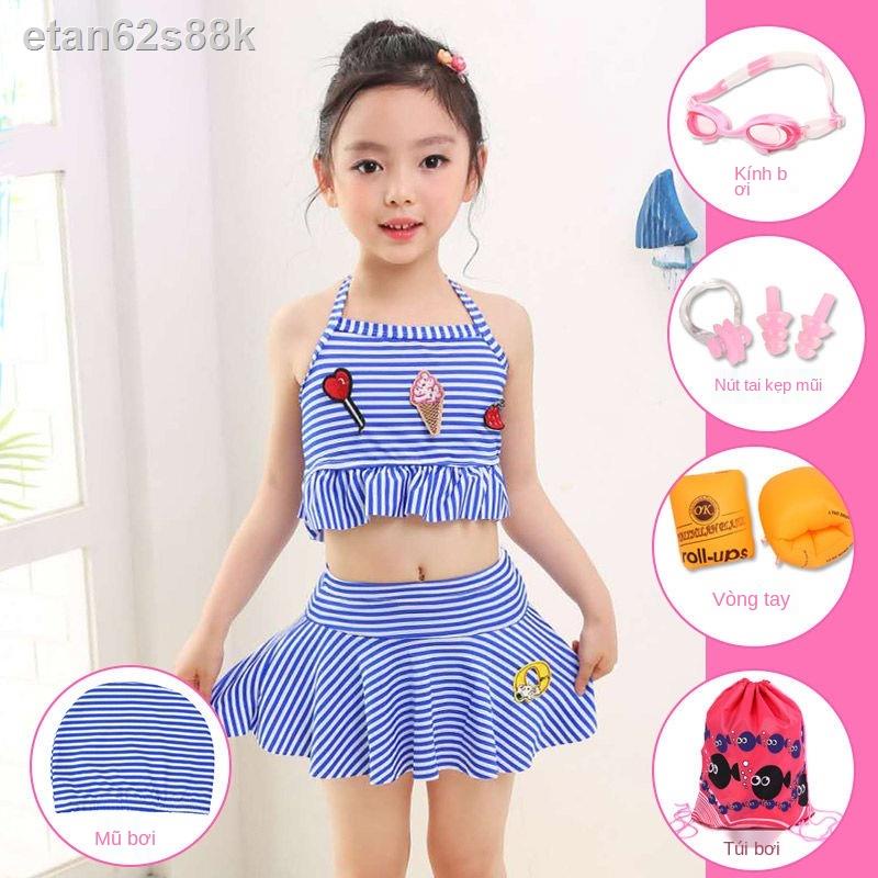 ☸▥✶Đồ bơi trẻ em, bé gái và bé gái, em bé mùa hè, em bé tách lớp, bé lớn, công chúa, đồ bơi lưới dễ thương màu đỏ, bikin