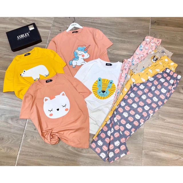 Set bộ đồ mặc nhà in hình cute