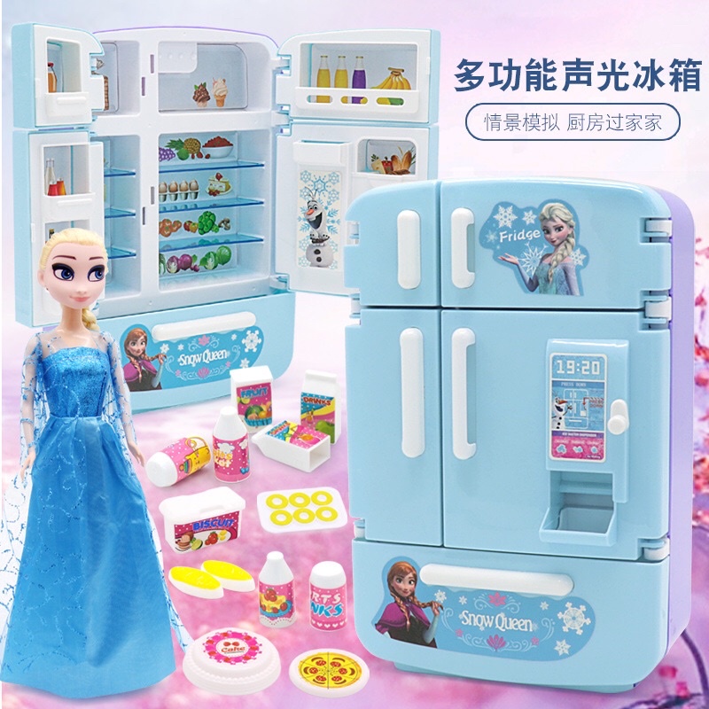 Tủ lạnh đồ chơi cho bé kèm búp bê có nhạc Tphcm