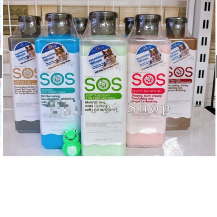 Sữa tắm SOS cho chó mèo khử mùi vượt trội BẢNG VIỆT NAM CHUẨN